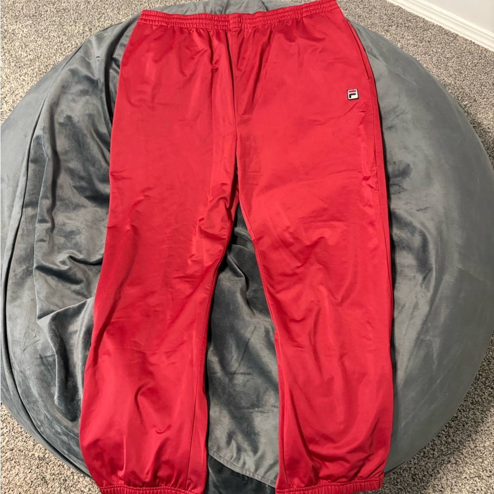 Fila Red Athletic Sweatpants